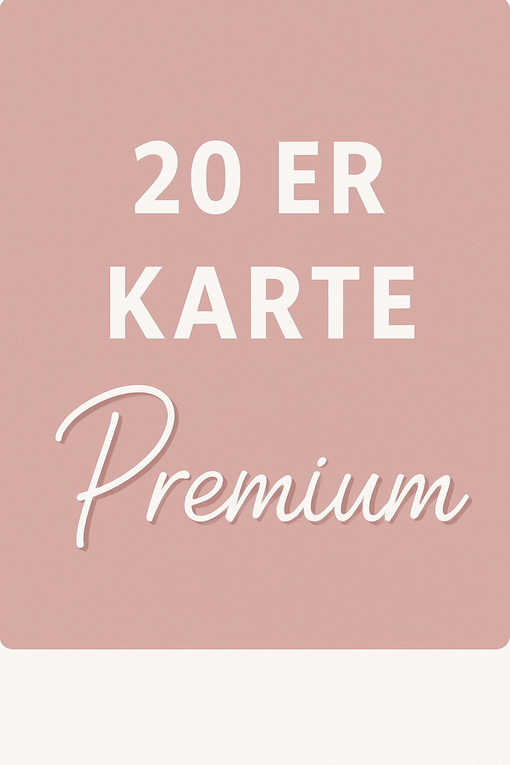 🌸 20er Karte – Premium