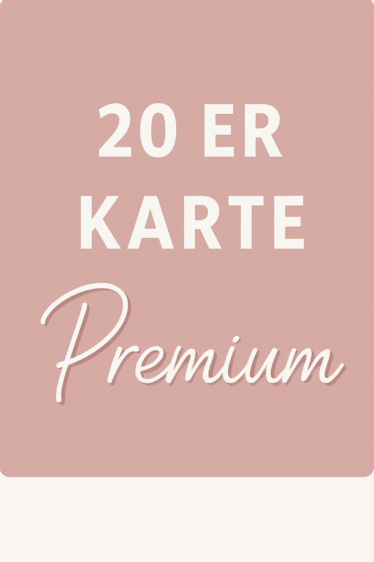 🌸 20er Karte – Premium